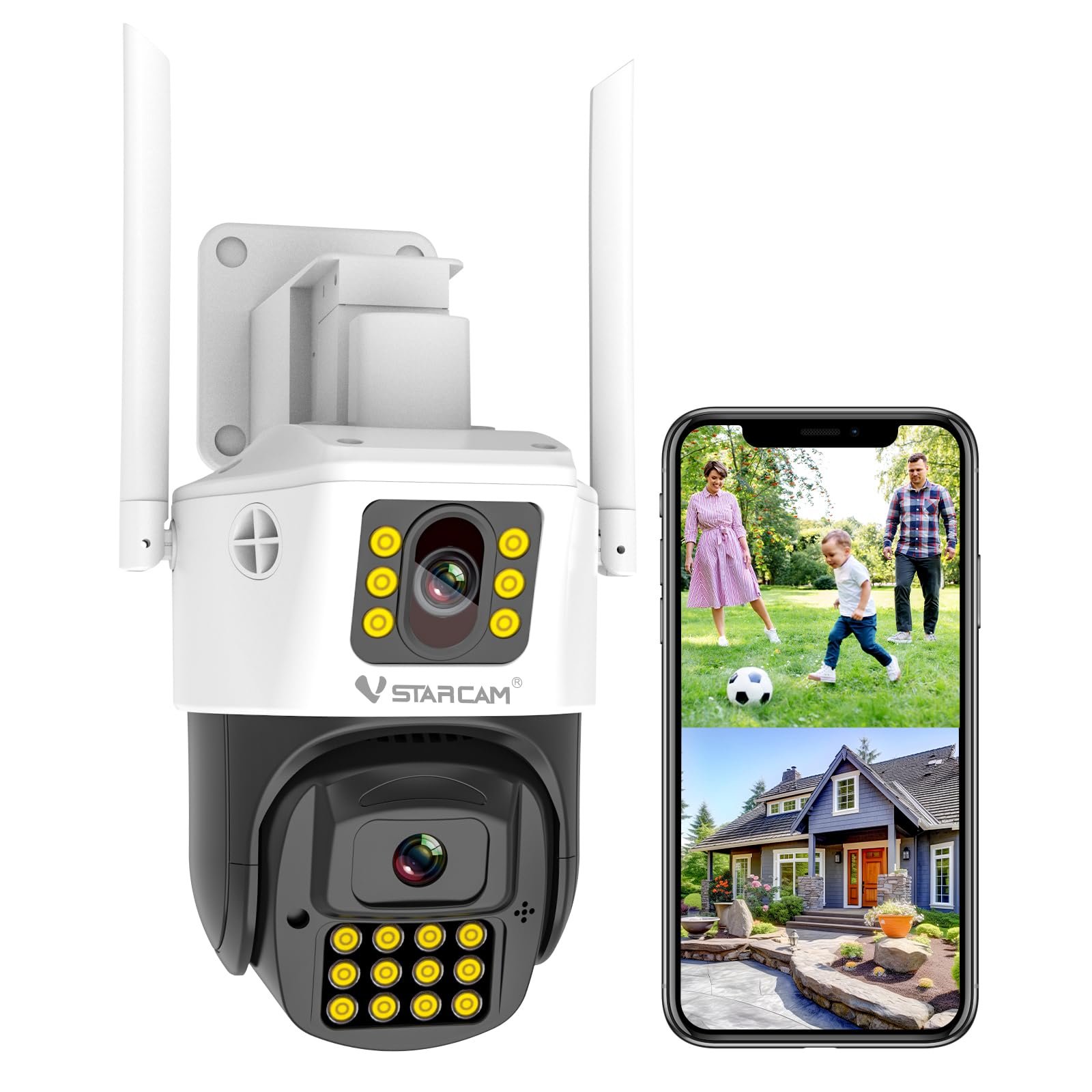2MP Dual Lens CCTV Camera